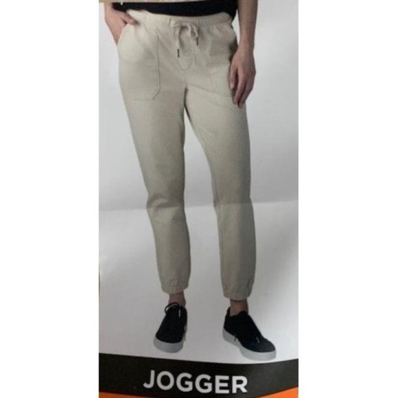 WEATHERPROOF Women Vintage  Slim Fit Jogger Pants--Khaki - Picture 4 of 8